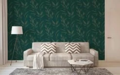 Tapete Vlies Dunkelgrün Bronze Palmen 37549-1 | 375491 -Haus Dekoration Tapete Vlies dunkelgruen bronze Palmen 37549 1 375491 63204440 3