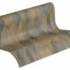 Tapete Vlies Feder-Motiv Beige Grau Gold 37373-5 -Haus Dekoration Tapete aus Vlies Feder Motiv beige grau gold 373735 63202881