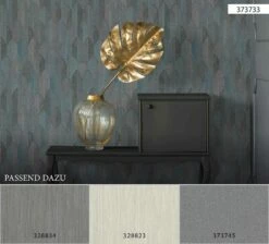 Tapete Vlies Mosaik-Motiv Grau-braun Blau 37374-5 -Haus Dekoration Tapete aus Vlies Mosaik Motiv grau braun blau 373745 63202886 1