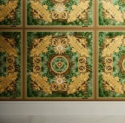 Versace Vliestapete 38703-3 Fliesen Tropisch Grün Braun -Haus Dekoration Versace Vliestapete 38703 3 Fliesen Tropisch Gruen Braun 63213739 2