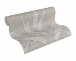 Vlies Tapete Blätter Dunkelgrau Hygge Livingwalls 36123-1 -Haus Dekoration Vlies Tapete Blaetter Natur dunkelgrau Hygge livin