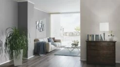 Vlies Tapete Design Meliert Dunkelgrau Blau Erismann 5414-37 -Haus Dekoration Vlies Tapete Design Meliert dunkelgrau blau Erisma