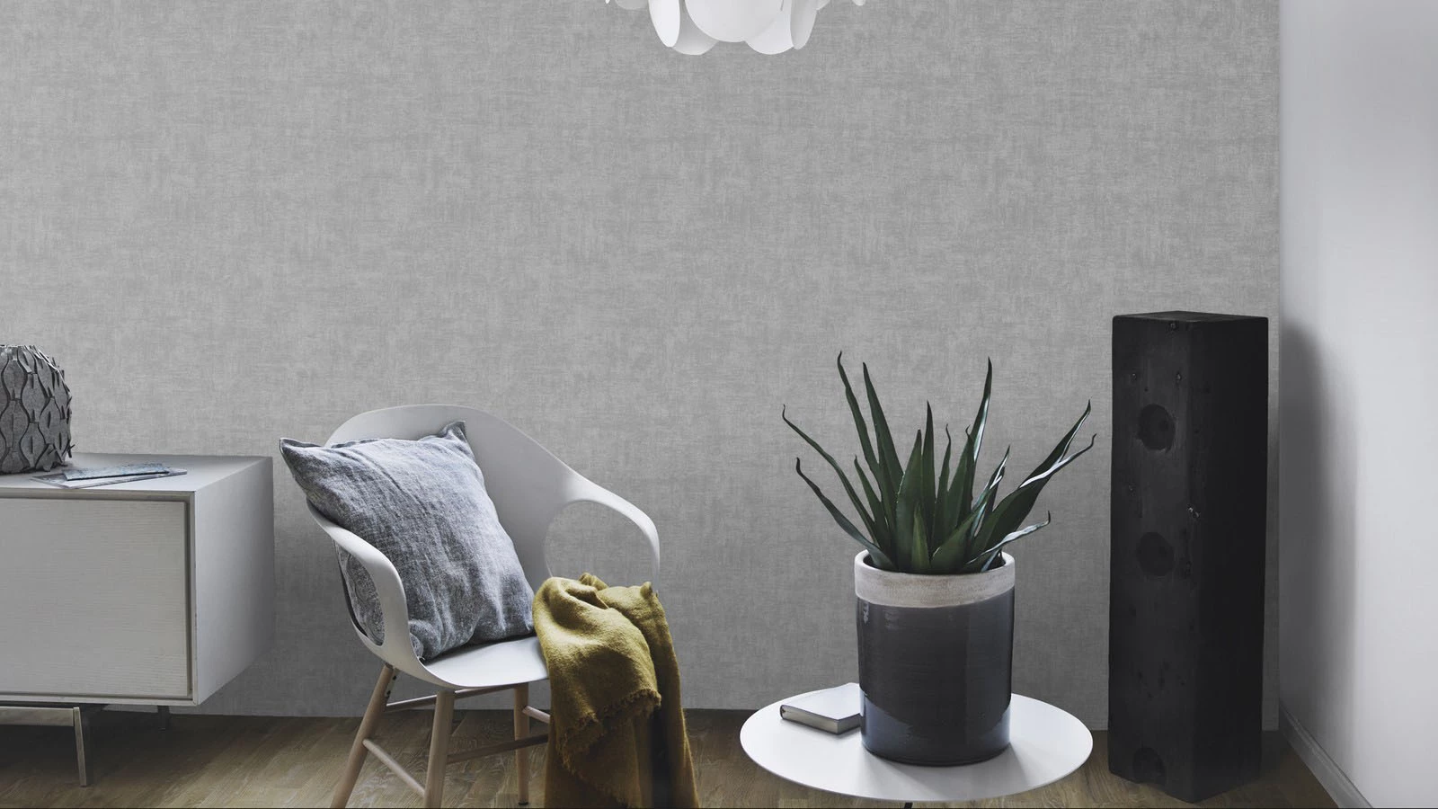 Vlies Tapete Uni Einfarbig Rasch Silbergrau 489941 5 Vlies Tapete Uni Einfarbig Rasch Silbergrau 489941 – Bild 3