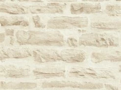 Vlies Tapete Steinoptik Cremeweiß AS Creation 35580-3 -Haus Dekoration Vlies Tapete Steinoptik Steinmauer cremeweiss AS Creation 35580 3 183020 1