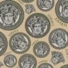 Versace Vliestapete 38611-4 Medusa Beige Gold Silber -Haus Dekoration Vliestapete 38611 4 Medusa Beige VERSACE Home Tapete 63213733