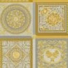Versace Vliestapete 38704-5 Fliesen Optik Silber Gold -Haus Dekoration Vliestapete 38704 5 Fliesen Optik Silber Gold VERSACE Home Tapete 63213746