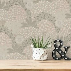 Vliestapete 38740-2 AS Creation Grau Rosa Floral -Haus Dekoration Vliestapete 38740 2 AS Creation Grau Rosa Floral Nara 63214148 2