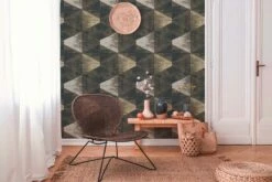 Tapete Vlies Schwarz Weiss Dreieck Vintage 383532 14 Tapete Vlies Schwarz Weiss Dreieck Vintage 383532 -Haus Dekoration Vliestapete AS Creation Schwarz Weiss Dreiecke 383532 63212977 4