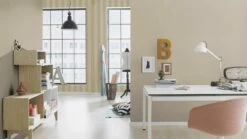 Tapete Vlies 423921 Einfarbig Greige -Haus Dekoration Vliestapete Einfarbig Textil taupe Rasch Poetry 423921 190859 2