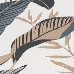 Vliestapete Elle Blattmuster Weiß Schwarz Gold 10332-15 -Haus Dekoration Vliestapete Elle Blaetter Weiss Schwarz Gold 10332 15 63216404 1