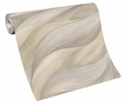 Vliestapete Wellen Design Beige Erismann 10257-02 -Haus Dekoration Vliestapete Erismann 10257 02 Wellen Design Beige 63213903