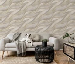 Vliestapete Wellen Design Beige Erismann 10257-02 -Haus Dekoration Vliestapete Erismann 10257 02 Wellen Design Beige 63213903 1