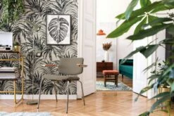 Vliestapete Ivy Farne Weiß Grau 82272 Novamur -Haus Dekoration Vliestapete Ivy Blaetter Weiss Grau 82272 Novamur 63213313 2