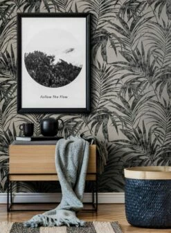 Vliestapete Ivy Farne Weiß Grau 82272 Novamur -Haus Dekoration Vliestapete Ivy Blaetter Weiss Grau 82272 Novamur 63213313 3