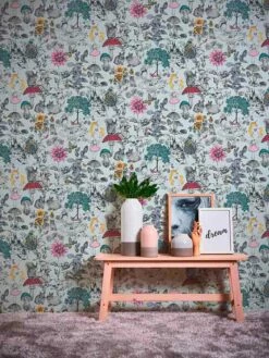 Vliestapete Kinder Blumen Tiere Weiß Bunt 38120-1 -Haus Dekoration Vliestapete Kinder Blumen Tiere weiss bunt 38120 1 63208431 2