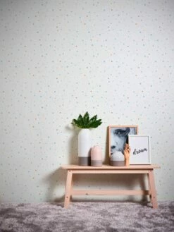 Vliestapete Kinder Punkte Blau Gelb Weiß 38116-2 -Haus Dekoration Vliestapete Kinder Punkte blau gelb weiss 38116 2 63208424 3