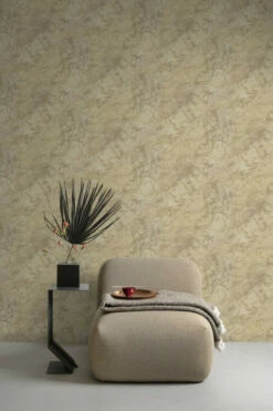 Marmorierte Tapete GranDeco WL1302 Beige Goldschimmer -Haus Dekoration Vliestapete Marmor Beige Gold Metallic WL1302 63213193 1