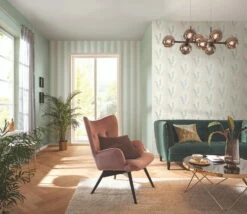 Vliestapete Rasch Weiß Grün Streifen 652123 -Haus Dekoration Vliestapete Rasch Weiss Gruen Streifen 652123 63212263 3