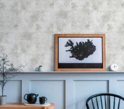 Vliestapete Grafik Betonoptik Weiß Silber Metallic 38976-3 -Haus Dekoration Vliestapete Rauten Muster Weiss Silber Metallic 38976 3 63216921 4