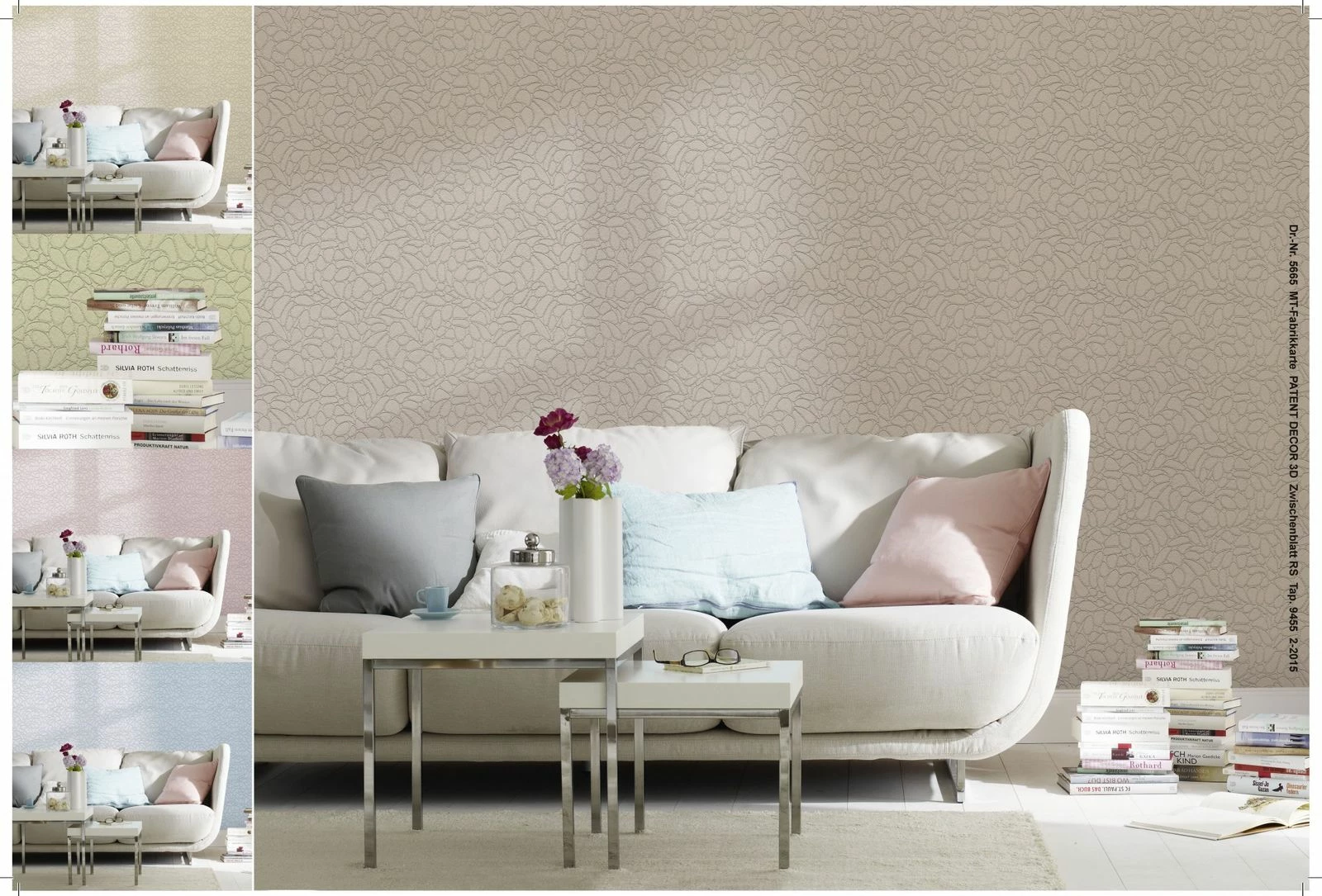 Vliestapete Kreise Weiss Patent Decor 3D 9455 4 Vliestapete Kreise Weiss Patent Decor 3D 9455 – Bild 2