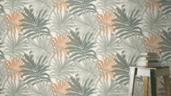 Rasch Tapete Landhaus Stil Palmen Olivgrün 252651 -Haus Dekoration rasch Tapete Landhaus Stil Palmen Gruen 252651 63212662 1