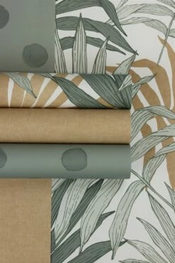 Rasch Tapete Landhaus Stil Palmen Olivgrün 252651 -Haus Dekoration rasch Tapete Landhaus Stil Palmen Gruen 252651 63212662 4